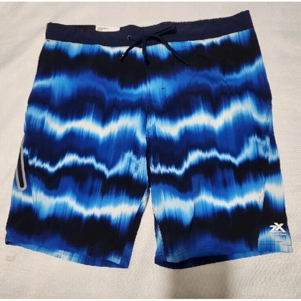 Zeroxposur Swim shorts Trunks Size XL Color Blue With Pockets Stretch